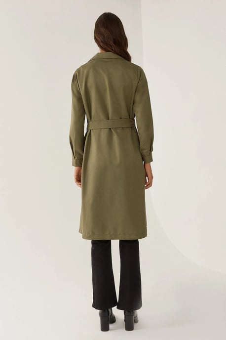 Doppelreihiger Gürtelt trenchcoat - Image 6