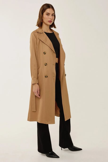 Doppelreihiger Gürtelt trenchcoat - Image 2