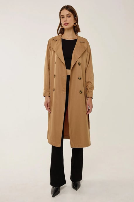 Doppelreihiger Gürtelt trenchcoat - Image 3