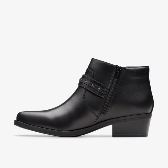 Danyelle Wish Black Leather Boots - Image 2