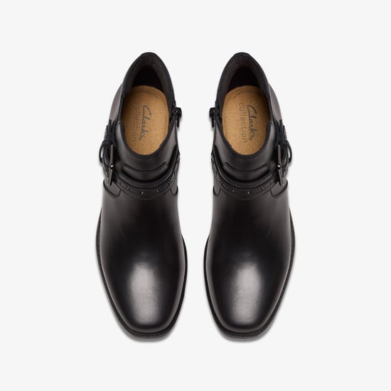 Danyelle Wish Black Leather Boots - Image 6