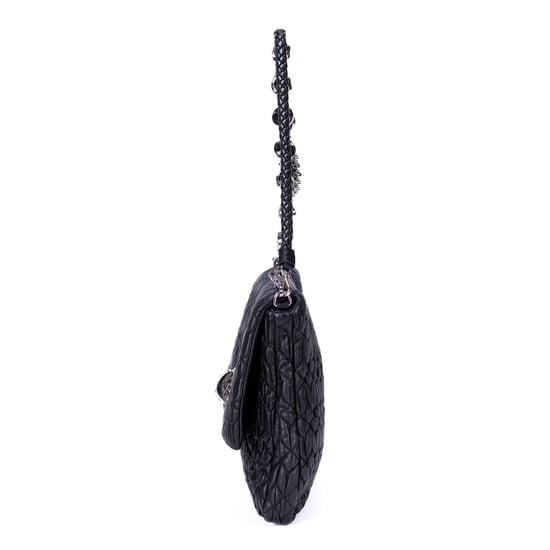 Medium Crystal Chain Flap Clutch   Schultertasche - Image 3