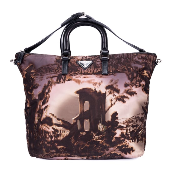 Tessuto Nylon Temple Print Tote Bag Schultertasche - Image 1
