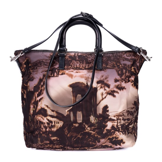 Tessuto Nylon Temple Print Tote Bag Schultertasche - Image 5