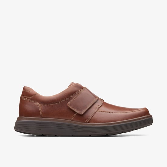 Un Abode Strap Dark Tan Lea Shoes - Image 1