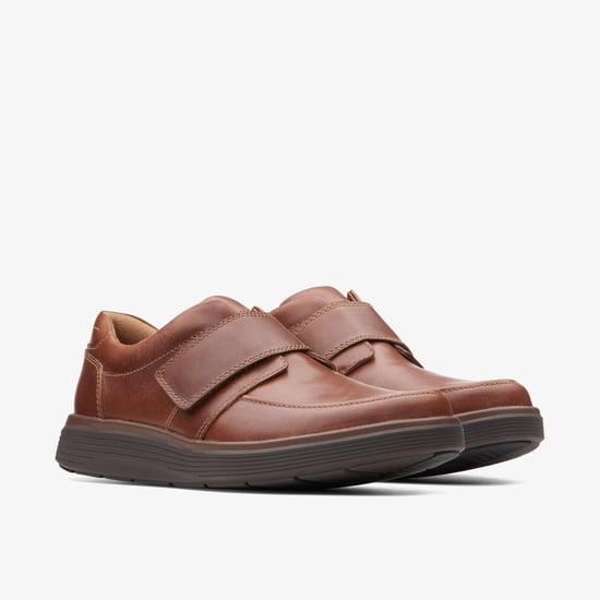 Un Abode Strap Dark Tan Lea Shoes - Image 4