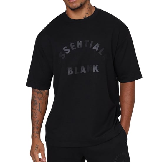 Blank Essentials - T-Shirt für Herren, Rundhalsausschnitt (Schwarz) - Image 3