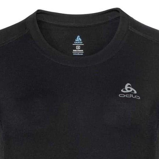 Odlo - T-Shirt für Damen, Rundhalsausschnitt, Merinowolle, Schmal (Schwarz) - Image 3