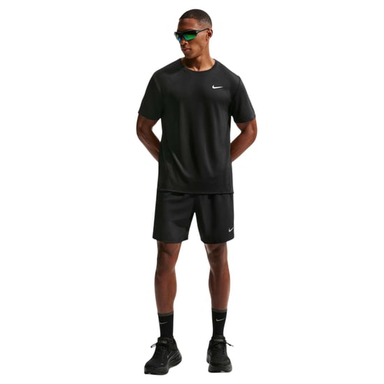 Nike - "Miler" T-Shirt für Herren, Reflektierende Details (Schwarz) - Image 3