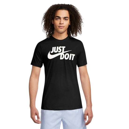 Nike - "Just Do It" T-Shirt für Herren (Schwarz/Weiß) - Image 3