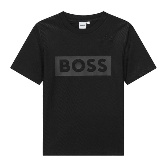 Boss - T-Shirt für Kinder, Rundhalsausschnitt, Regulär (Schwarz) - Image 1