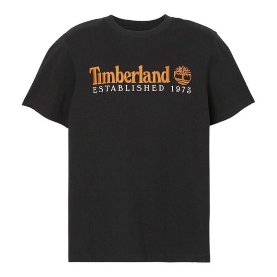 Timberland - "Heritage" T-Shirt für Herren, Baumwolle (Schwarz/Weiß) - Image 2