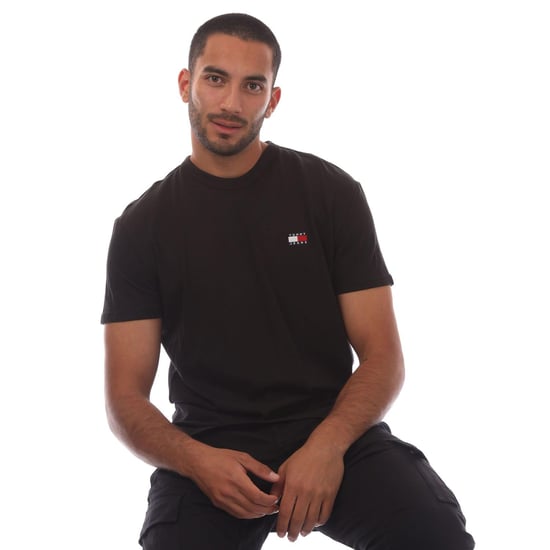 Tommy Jeans - T-Shirt für Herren,Abzeichen (Schwarz) - Image 1