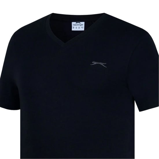 Slazenger - T-Shirt für Herren, Baumwolle (Schwarz) - Image 3