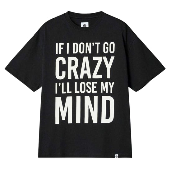 Pretty Green - "If I Don´t Go Crazy" T-Shirt für Herren, Regulär (Schwarz) - Image 1
