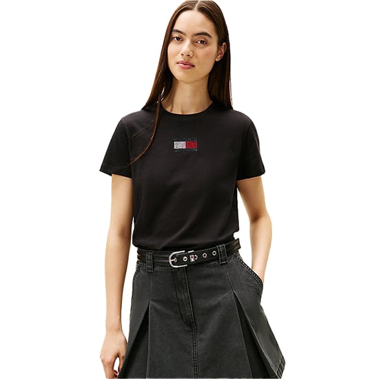 Tommy Jeans - T-Shirt für Damen, Logo, Regulär (Schwarz) - Image 1