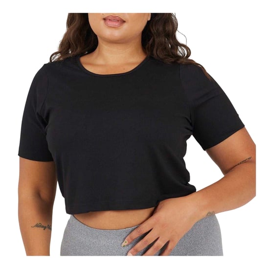 Brave Soul - kurzes T-Shirt für Damen, Plus (Schwarz) - Image 3