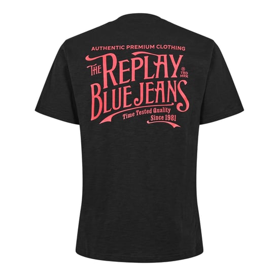Replay - "Back Jeans" T-Shirt für Herren (Schwarz) - Image 2