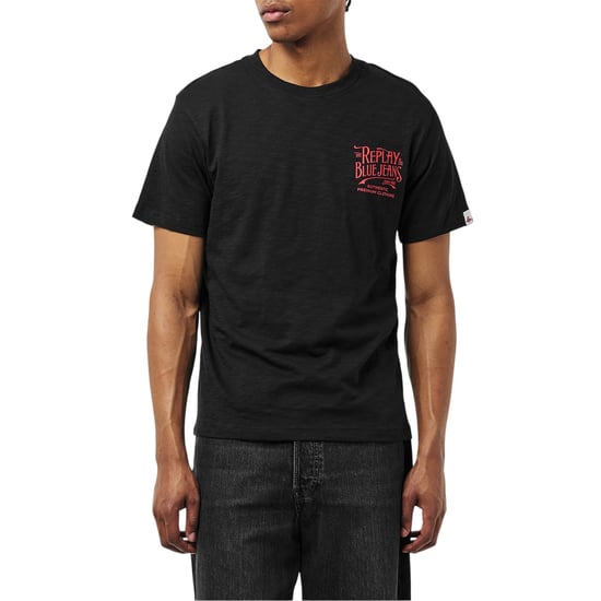 Replay - "Back Jeans" T-Shirt für Herren (Schwarz) - Image 3