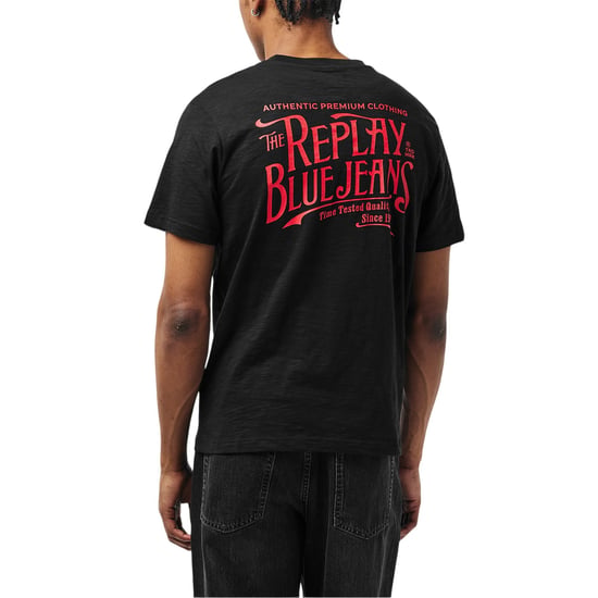 Replay - "Back Jeans" T-Shirt für Herren (Schwarz) - Image 4