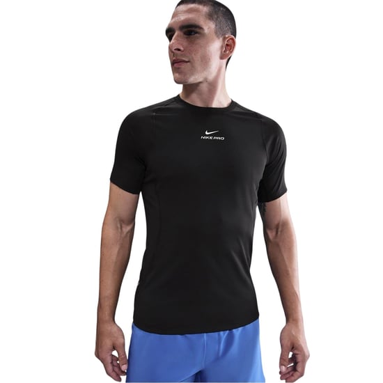 Nike - "Pro" Oberteil für Herren, Dri-FIT, Anliegend (Schwarz/Weiß) - Image 2