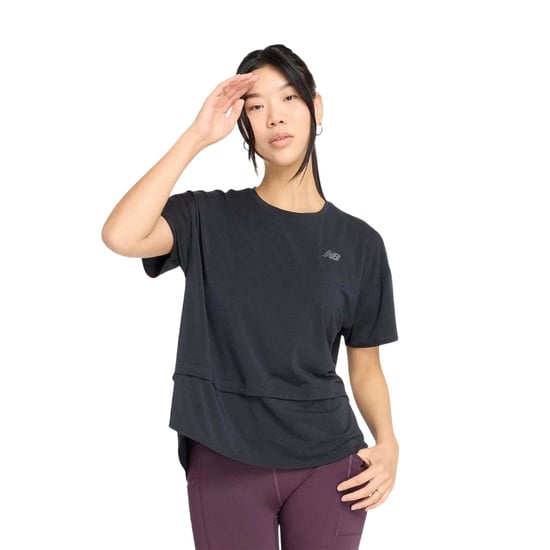 New Balance - T-Shirt für Damen, Übergroß (Schwarz) - Image 2