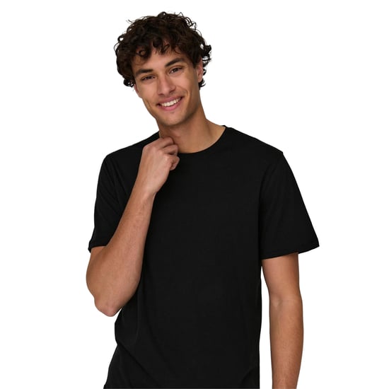 Only and Sons - T-Shirt für Herren, Rundhalsausschnitt, Übergroß (Schwarz) - Image 3
