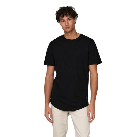 Only and Sons - T-Shirt für Herren, Rundhalsausschnitt, Übergroß (Schwarz) - Image 4