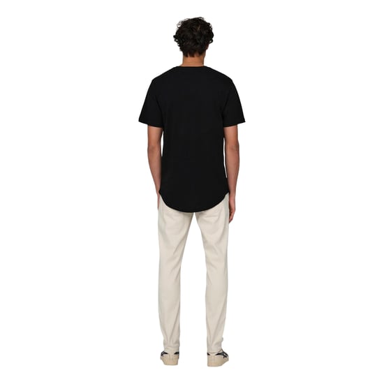 Only and Sons - T-Shirt für Herren, Rundhalsausschnitt, Übergroß (Schwarz) - Image 5
