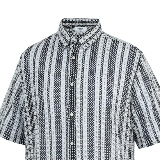 Firetrap - Hemd für Herren, kurzärmlig (Schwarz/Weiß) - Image 3