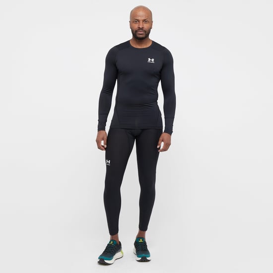 Under Armour Herren HeatGear Leggings, Schwarz - Image 3