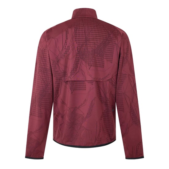 Boss - "Desert" T-Shirt für Herren, mit halbem Reißverschluss, Aktiv, Langärmlig (Rot) - Image 2