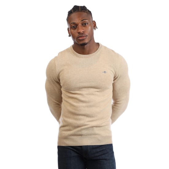Gant - Pullover für Herren, Lammwolle Mischung, Regulär (Khaki-Braun) - Image 2