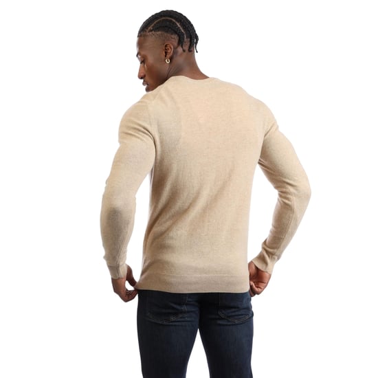 Gant - Pullover für Herren, Lammwolle Mischung, Regulär (Khaki-Braun) - Image 3