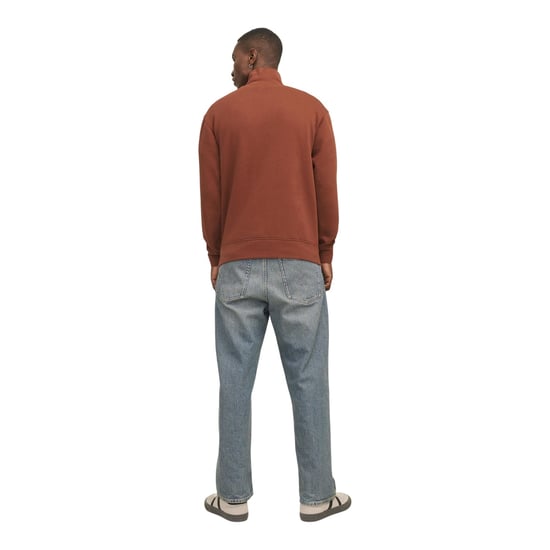 Jack And Jones - "Originals Studio" Sweatshirt für Herren, mit halbem Reißverschluss (Brandy) - Image 2