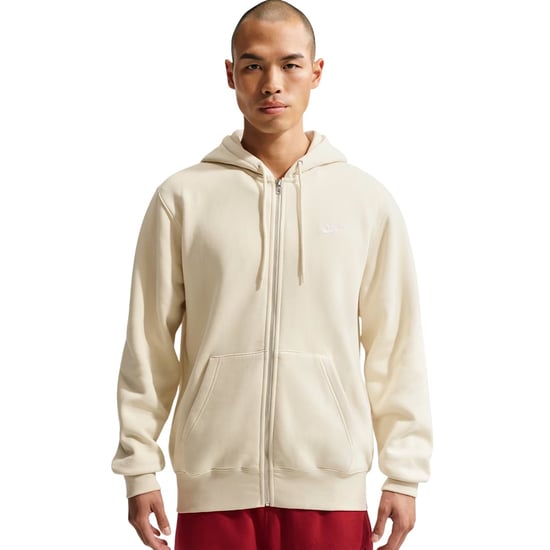 Nike - "Sportswear Club" Hoodie mit durchgehendem Reißverschluss für Herren (Helles Khaki) - Image 2