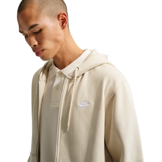 Nike - "Sportswear Club" Hoodie mit durchgehendem Reißverschluss für Herren (Helles Khaki) - Image 4