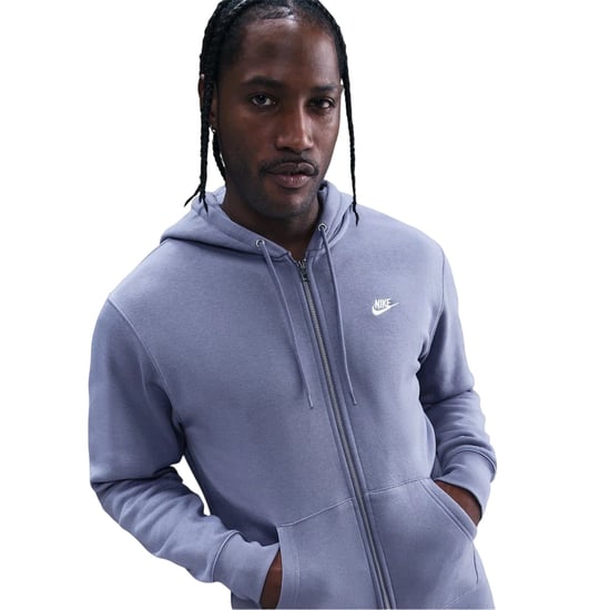 Nike - "Sportswear Club" Hoodie mit durchgehendem Reißverschluss für Herren (Indigoblau) - Image 3