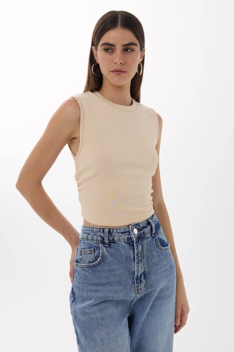 Einfache Bluse mit Raffung - Image 5