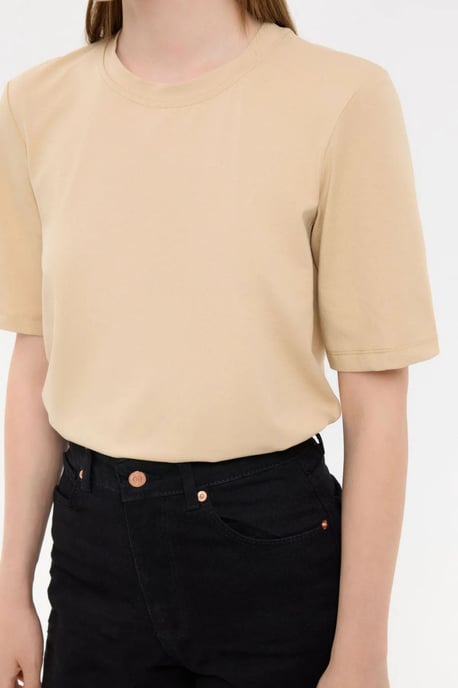Basic Kurzarm Crew Neck T-Shirt - Image 5