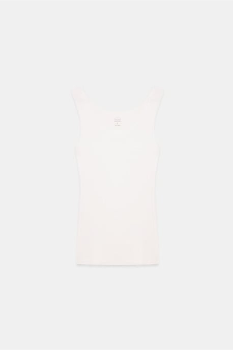 Taillierte ärmellose Baumwollmischung Cami-Bluse - Image 5