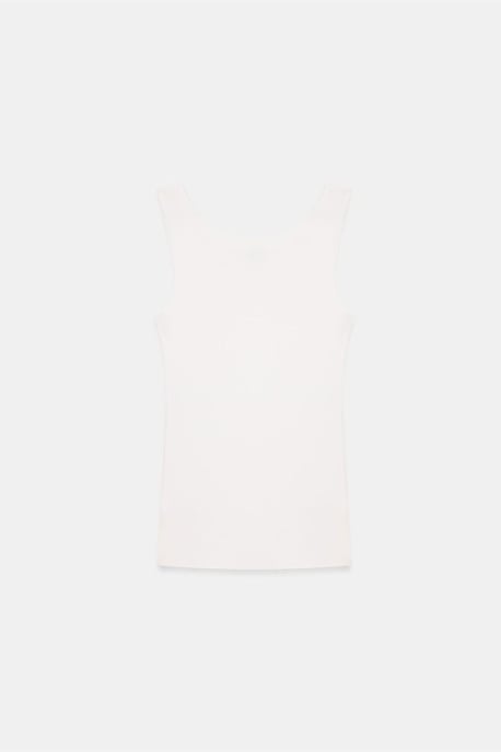 Taillierte ärmellose Baumwollmischung Cami-Bluse - Image 6