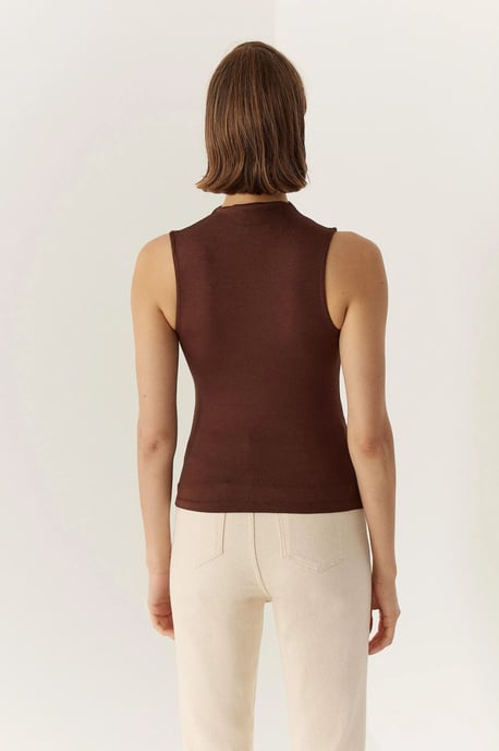 Ärmellose Drapierte Bluse - Image 5