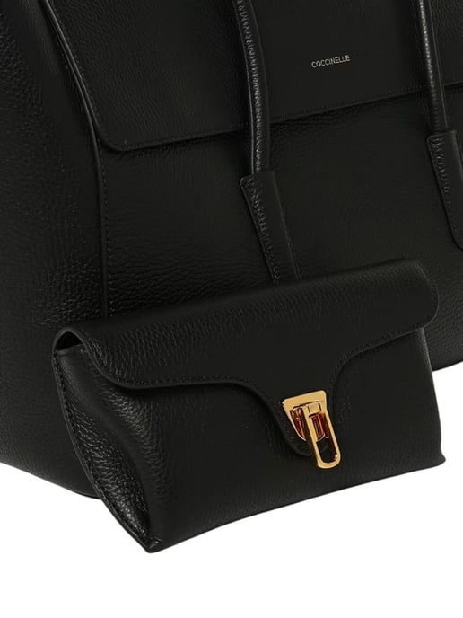Coccinelle Shopper Tasche Schwarz - Image 4