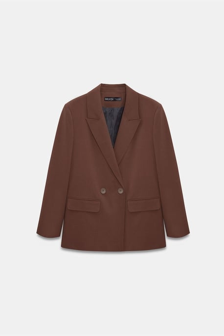 Übergroßer langer Crepe-Blazer-Jacke - Image 6