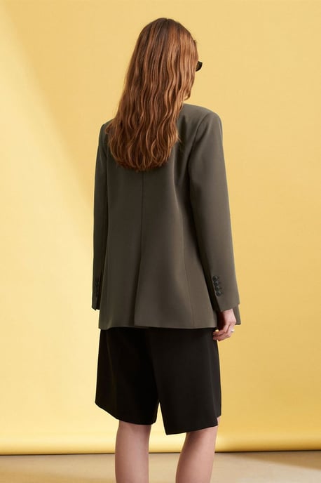 Langes Crepe-Blazer-Jackett - Image 2