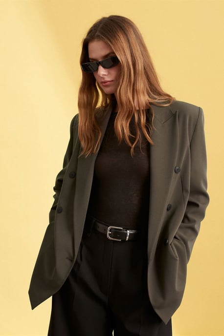 Langes Crepe-Blazer-Jackett - Image 3