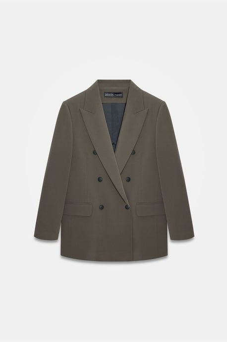 Langes Crepe-Blazer-Jackett - Image 5