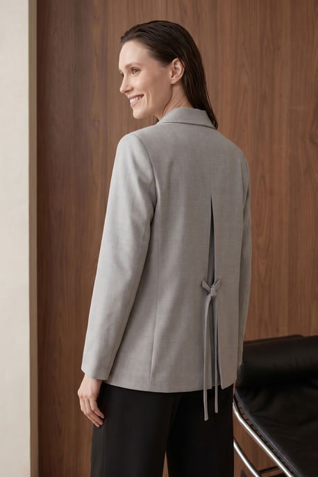 Damen Crepe Blazerjacke - Image 6