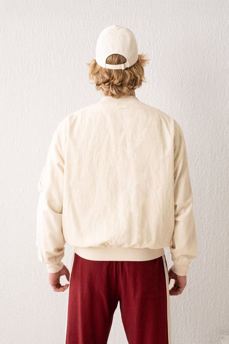 Baumwoll-Bomberjacke mit Reißverschluss und Tasche - Image 4